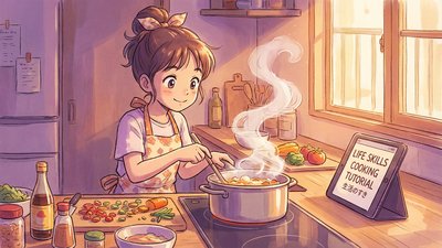 陈美娇美食料理动漫教程